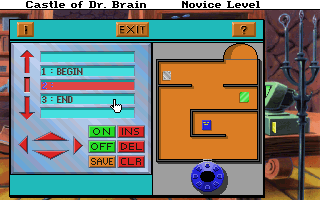 Castle of Dr. Brain, robot programming puzzle